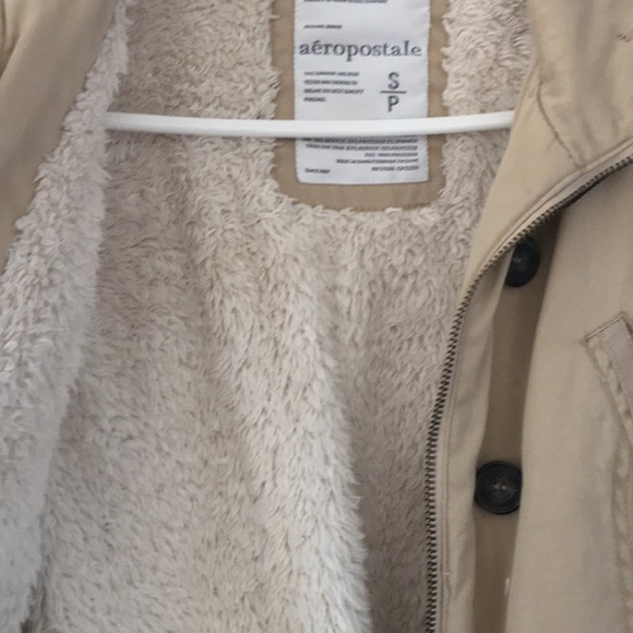 Aeropostale | Tan Fur Lined Jacket - Picture 3 of 8